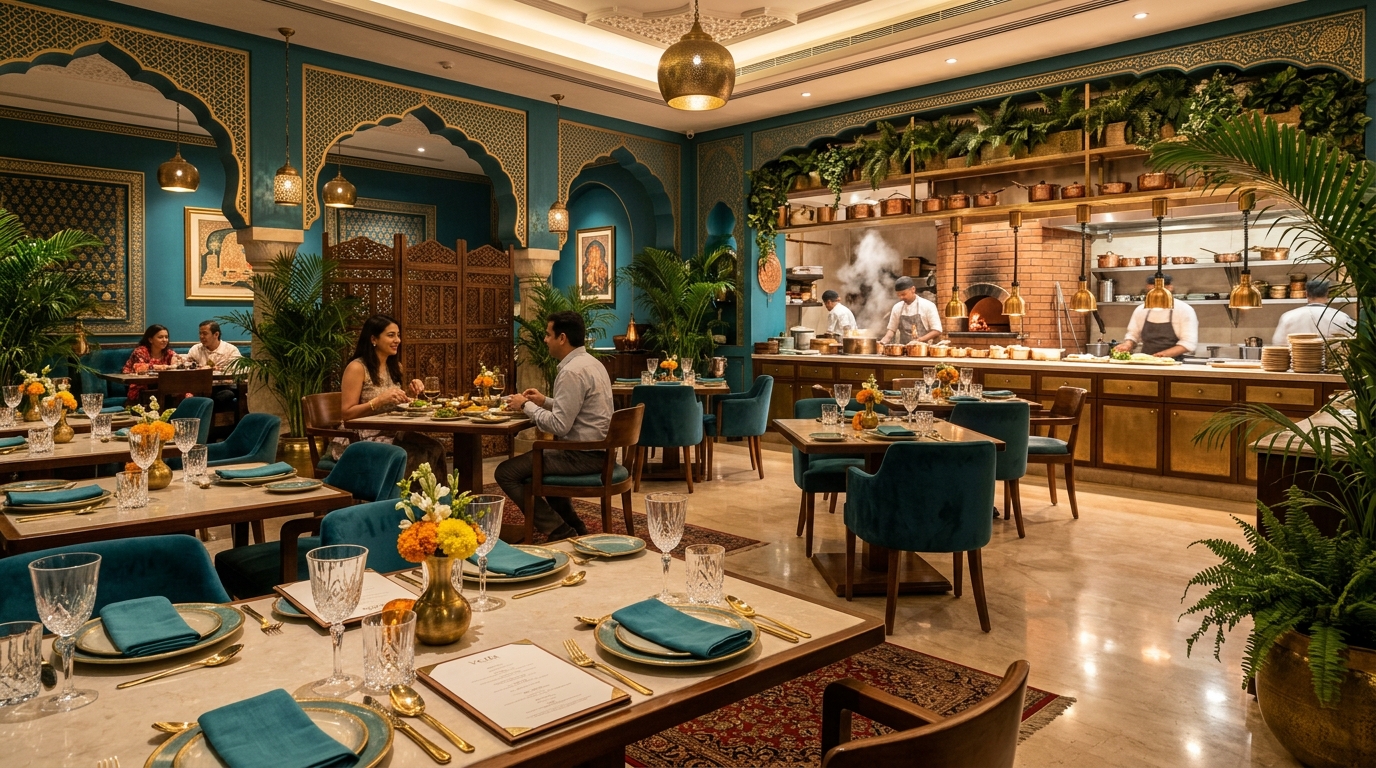 Neelkanth Hotel dining and culinary setup